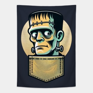 Frankenstein in My Pocket Tee Tapestry