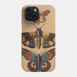 Trio of Moths Phone Case