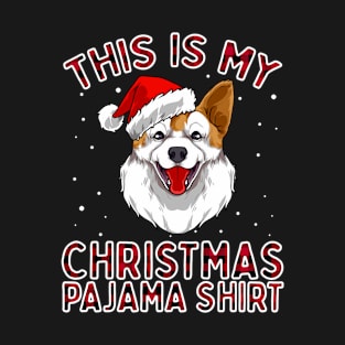 This Is My Christmas Pajama Shirt Gifts for Corgi Lovers T-Shirt