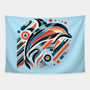 Abstract Animal Dolphin 1 Tapestry