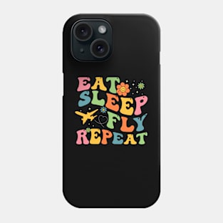 Eat Sleep Fly Repeat Phone Case