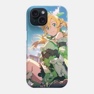 leafa chill in town Phone Case
