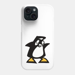 Black and White Graffiti Penguin Phone Case