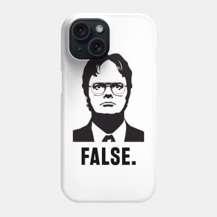 dwight schrute false Phone Case