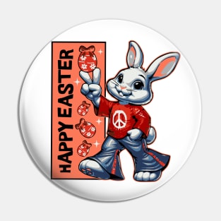 Easter bunny 70s Pin