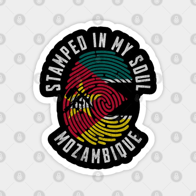 Stamped in My Soul Mozambique Flag Mozambican Pride Magnet by Yesteeyear