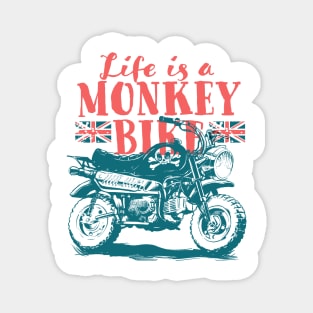 Life is a Monkey Bike Magnet