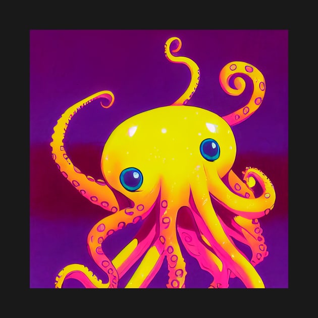 Yellow Octopus by SplinterArt