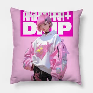 AKIBA DRIP - ⬜💗⬜ K-POP IDOL - KOREAN ANIME GIRL ⬜💗⬜ OVERSIZED HOODIE II⬜💗⬜ Pillow