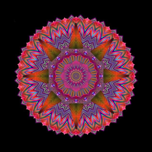 Fractal Mandala - Daily Focus 7.24.2023 B by Mandala Magic