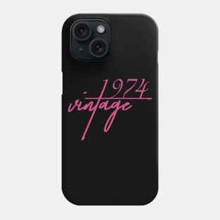 1974 Vintage. 46th Birthday Cool Gift Idea Phone Case