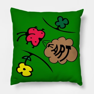 Beetle Fart Nature Fun Pillow