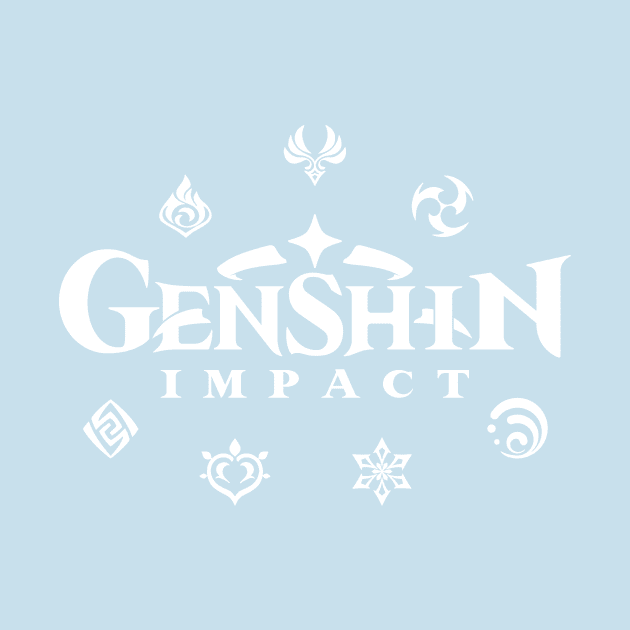 Genshin Impact Elements (White) by TMW Design