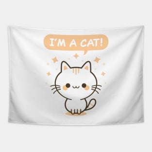 I'm A Cat! - Orange Kitty Tapestry