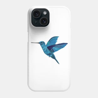 Blue  Hummingbird Phone Case