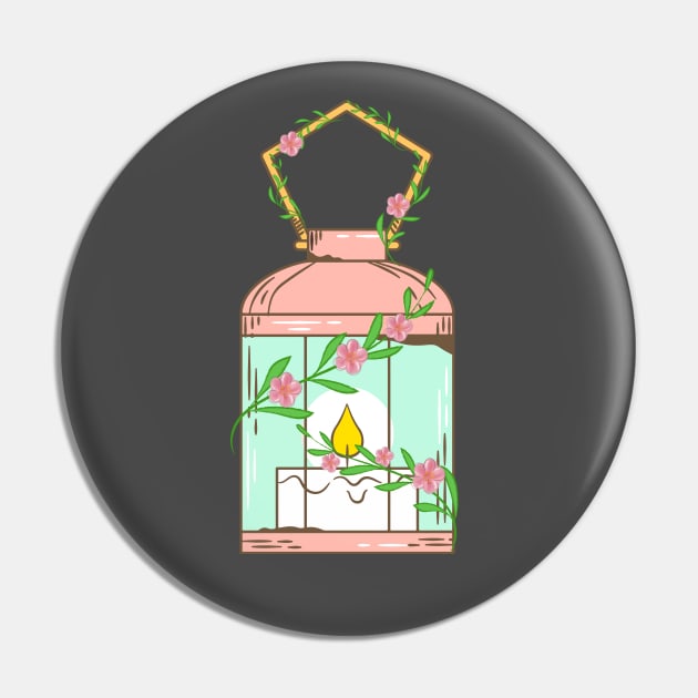 Floral Lamp Pin by Lizzamour
