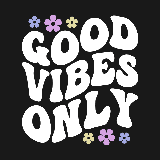 Good vibes only white by Qwerty