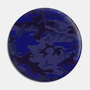 Night Blue Urban camouflage Pin