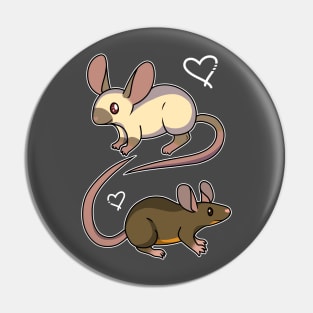 Fancy Mouse Love Pin