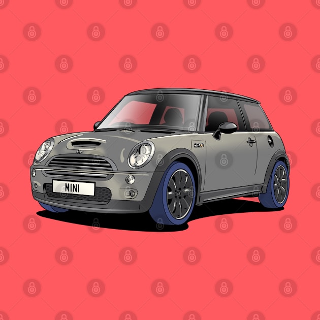 Silver Mini Cooper S R53 by Webazoot