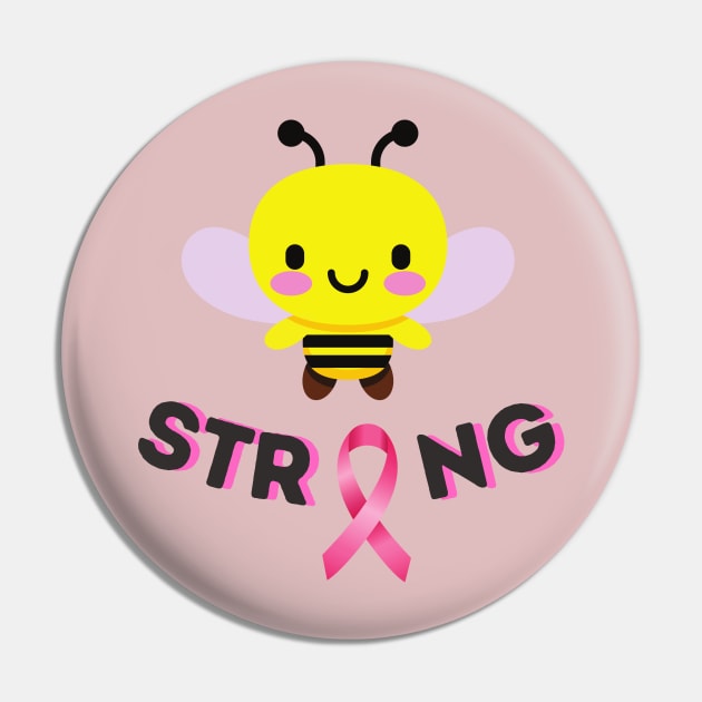 Bee Strong, Breast cancer awareness month. Pin by WhaleSharkShop