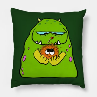 Fuzzy love big monster love Pillow