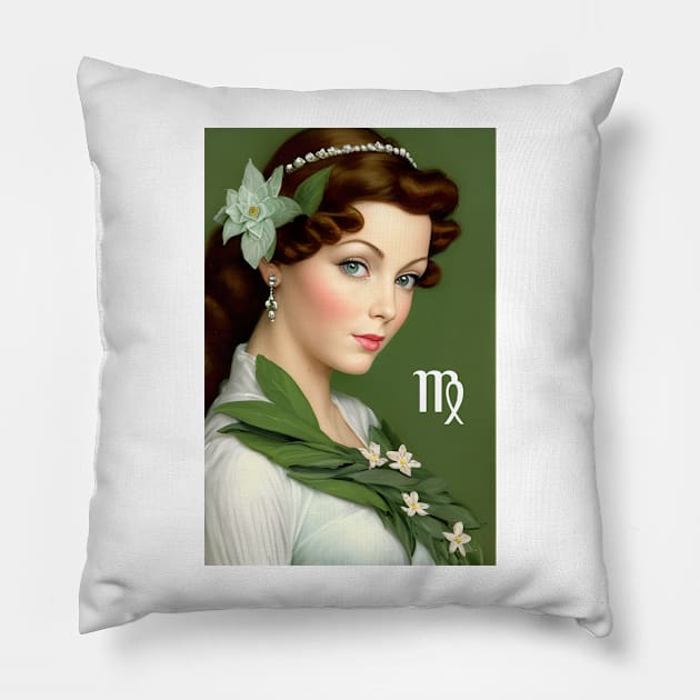 Virgo Girl Pillow by PurplePeacock