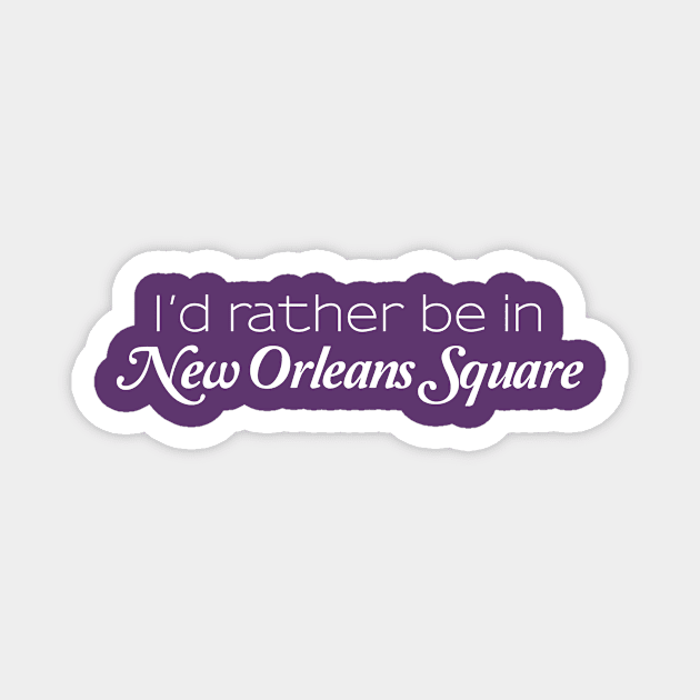 New Orleans Square Wishes Magnet by Geek Tees