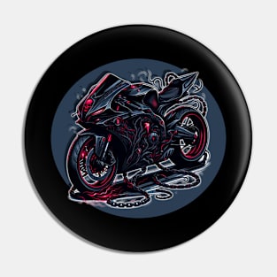 Demon Ride - Moto Design Pin