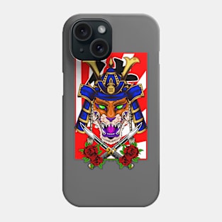 Samurai Fox |  Blue Kabuto Phone Case