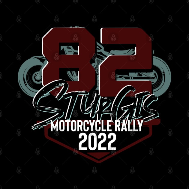 Logo style 82nd sturgis motorcycle rally 2022 by PincGeneral