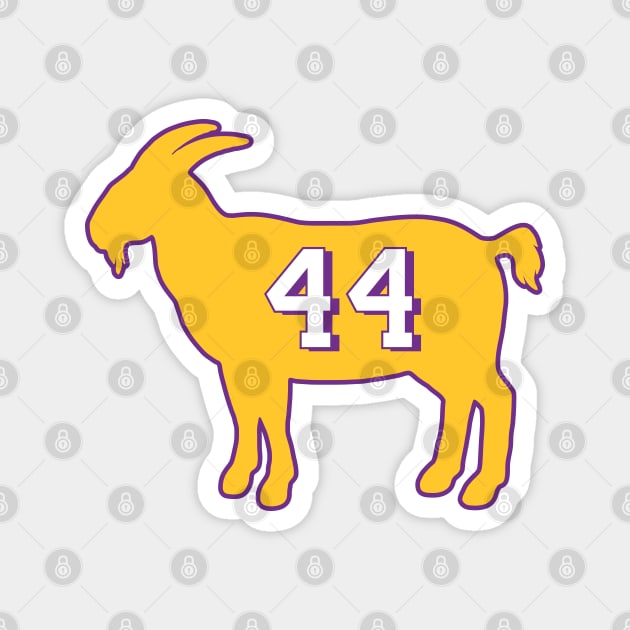 Jerry West Los Angeles Goat Qiangy Magnet by qiangdade