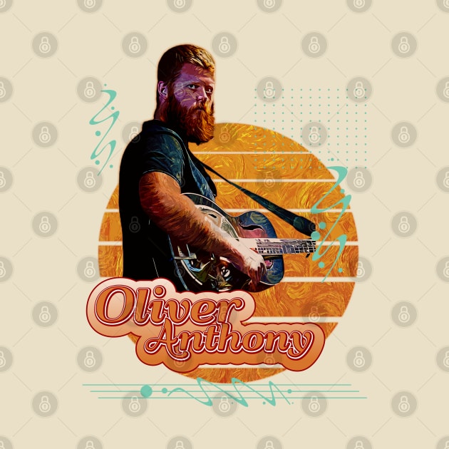 Oliver anthony \\ Retro Art by Nana On Here