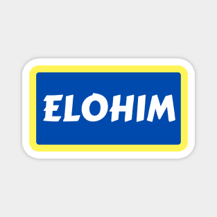 Elohim | Christian Typography Magnet