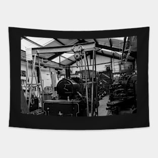 Essential maintenance on a steam train Tapestry