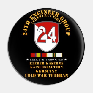 24th Engineer Group (Construction) - Kaiserslautern, Germany 1954 - 1972- w COLD WAR SVC X 300 Pin