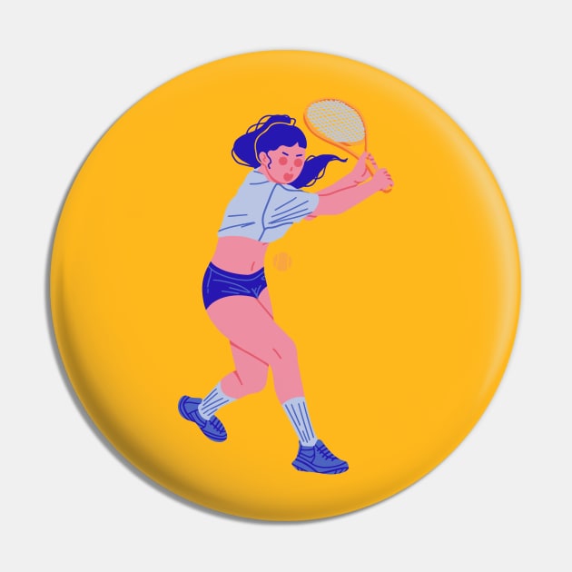 Sporty Ladies Pin by Lethy studio