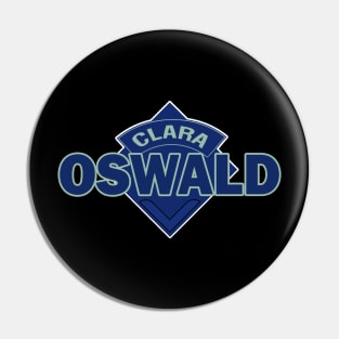 Clara Oswald COMPANION - Doctor Who Style Logo Pin