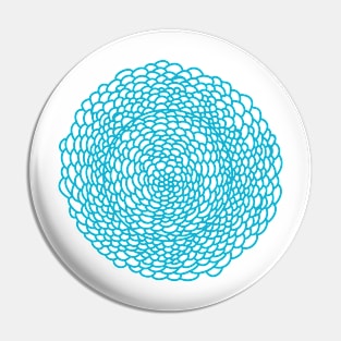 Blue Mandala Pin