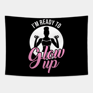 Glow Up Now Workout Tapestry