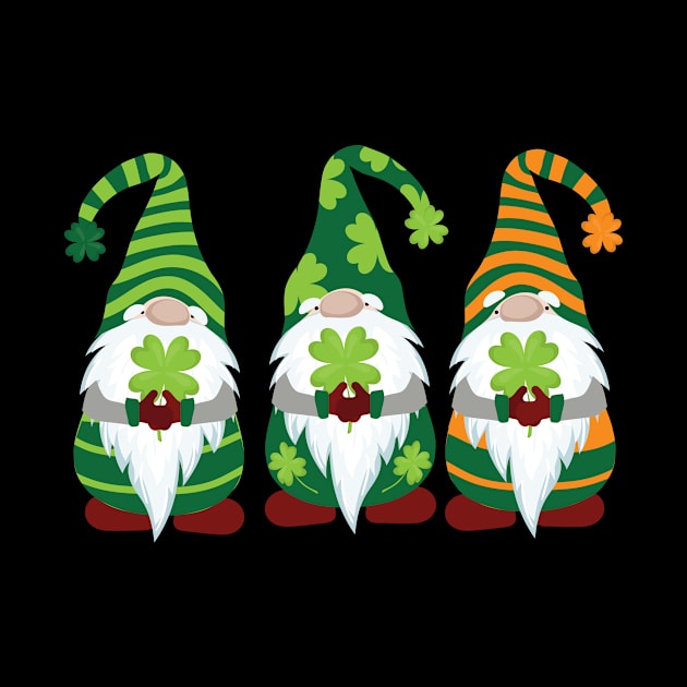 Gnomes St Patricks Day Shamrock Irish Clover by 2blackcherries