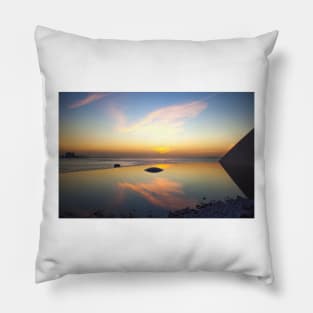 the wings of an Angel. sunset Pillow