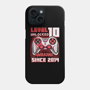 10th Birthday Gamer 10 Year Old Bday Boy Ten Son Phone Case