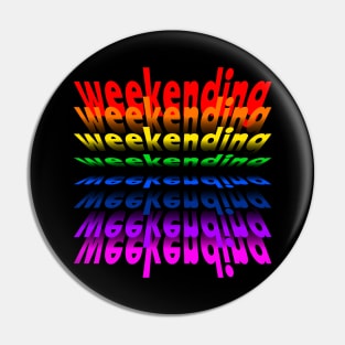 Weekending Flip Effect Text Pin