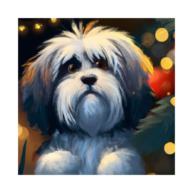 Cute Havanese Drawing by Play Zoo