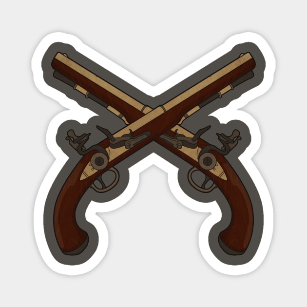 Flintlock Pistols Magnet by Woah_Jonny