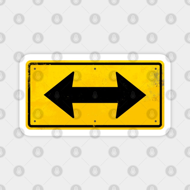 New Direction Bi-Way Sign Magnet by DanielLiamGill