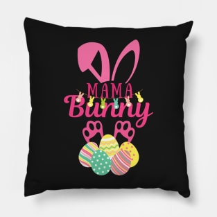 Mama Bunny Happy Easter Bunny Pillow