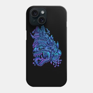 Balinese Barong neon color Phone Case