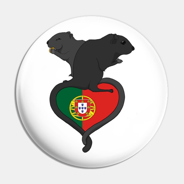 Gerbil Portugal (dark) Pin by RampArt